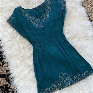 Forever 21 Floral embroidered dress
